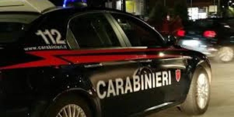 Intervento delle forze dell'ordine. Indagini dei Carabinieri