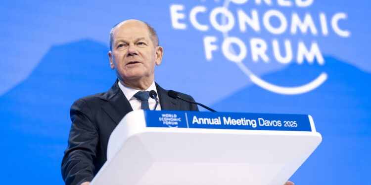 Il cancelliere a Davos