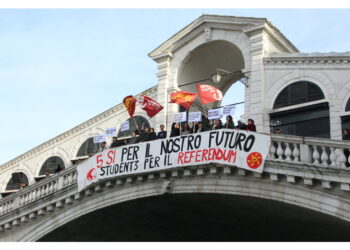 Per sensibilizzare al voto per i cinque referendum primaverili