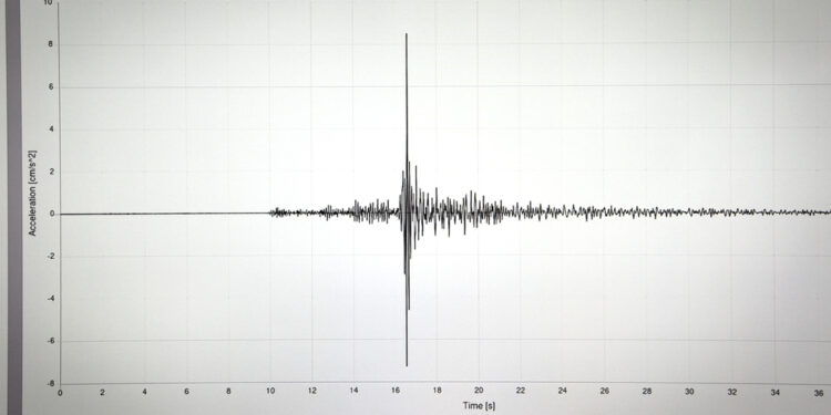 Registrata poco prima delle 15 a 6km di profondità