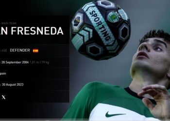 La scheda di Fresneda sul sito dello Sporting Lisbona