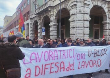 Manifestazione a tutela dei lavoratori di Tirso