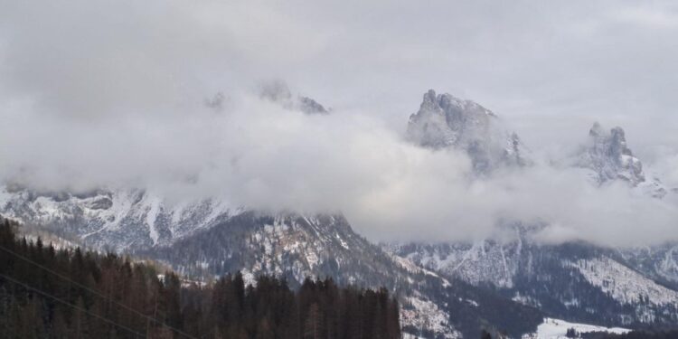 Precipitazioni su tutte le Dolomiti e nel vicentino