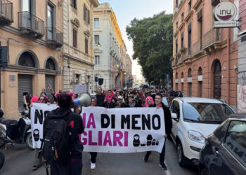 Manifestazione organizzata da Non una di meno