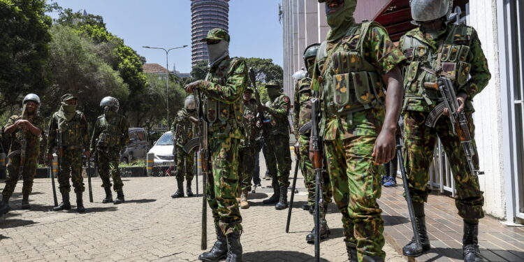 In un popoloso quartiere della capitale Nairobi