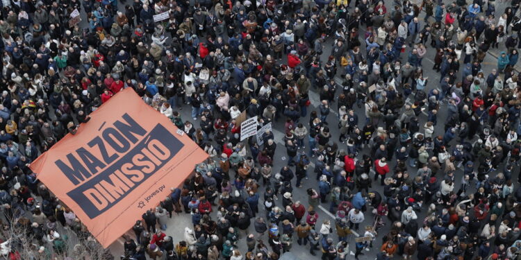 E' la quinta protesta contro gestione emergenza per la Dana