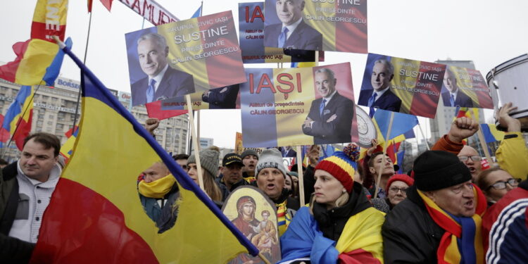 Manifestazione organizzata dalle forze di estrema destra