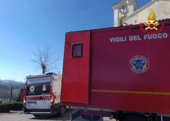 Intervento dei vigili del fuoco