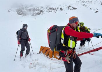 Intervento di soccorso complicato dal maltempo sopra Gressoney